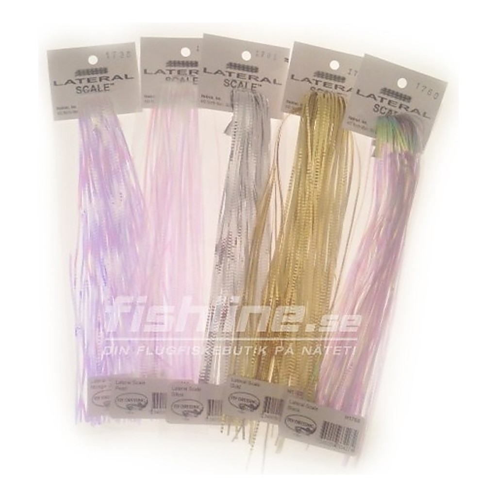 Lateral Scale - Pearl Black in der Gruppe Haken & Zubehör / Fliegenbinden / Fliegenbindematerial / Flash & synthetische Flügel bei Sportfiskeprylar.se (H1760)