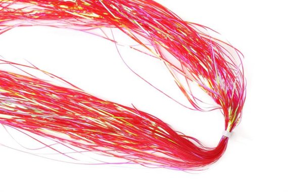 Flashabou Magnum - Pearl Dyed Red in der Gruppe Haken & Zubehör / Fliegenbinden / Fliegenbindematerial / Flash & synthetische Flügel bei Sportfiskeprylar.se (H3430)
