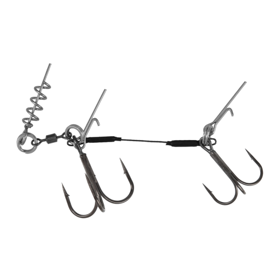 Mikado Stinger Jaws Double Evo Titanium in der Gruppe Haken & Zubehör / Stinger & Stinger Zubehör / Stingers bei Sportfiskeprylar.se (HDJ-13-01r)