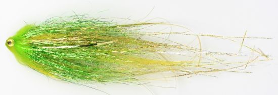 Gäddfluga på Tub - SH Green Gold in der Gruppe Köder / Fliegen / Hechtfliegen bei Sportfiskeprylar.se (HF1503-6)
