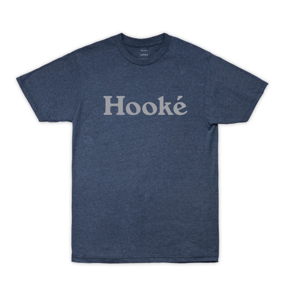 Hooke Original Tee Indigo Black Heather - S in der Gruppe Kleidung & Schuhe / Kleidung / T-shirts bei Sportfiskeprylar.se (HK19FW-TS1-IBH-S)