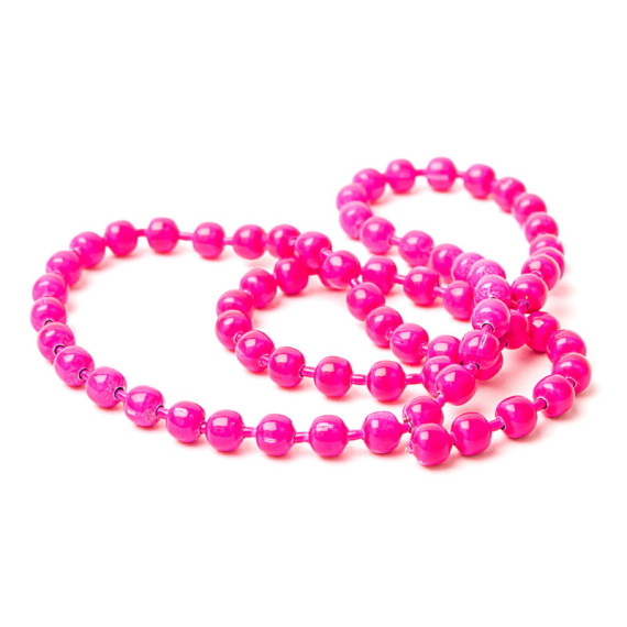 Flourescent Bead Chain Medium #138 Fluo Pink in der Gruppe Haken & Zubehör / Fliegenbinden / Fliegenbindematerial / Gewichtung bei Sportfiskeprylar.se (HL-FBC138)
