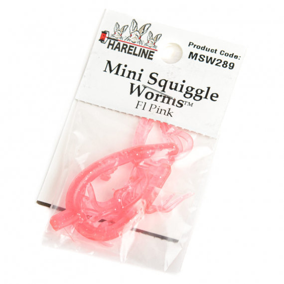 Mini Squiggle Worms #289 Fl Pink in der Gruppe Haken & Zubehör / Fliegenbinden / Fliegenbindematerial / Sonstige Synthetische Materialien bei Sportfiskeprylar.se (HL-MSW289)