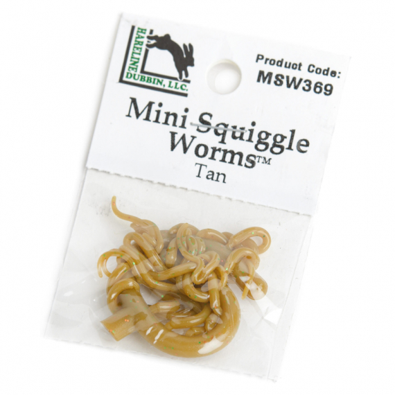 Mini Squiggle Worms #369 Tan in der Gruppe Haken & Zubehör / Fliegenbinden / Fliegenbindematerial / Sonstige Synthetische Materialien bei Sportfiskeprylar.se (HL-MSW369)