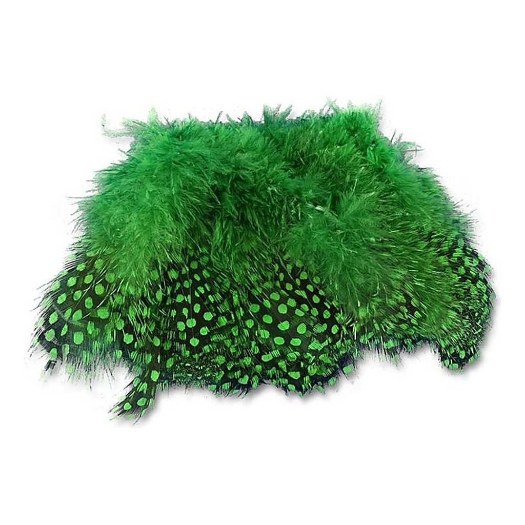 Strung Guinea Feathers Green Highlander # 184 in der Gruppe Haken & Zubehör / Fliegenbinden / Fliegenbindematerial / Feder & Bälge / Sonstige Federn bei Sportfiskeprylar.se (HL-SGF184)