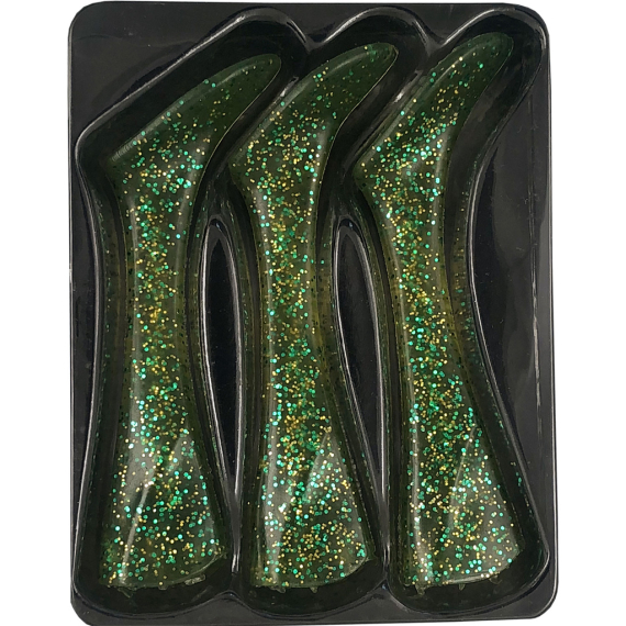 Headbanger Shad 22 Replacement Tails 3-pcs in der Gruppe Köder / Extra Schaufelschwänze bei Sportfiskeprylar.se (HS-22-RT-Mor)