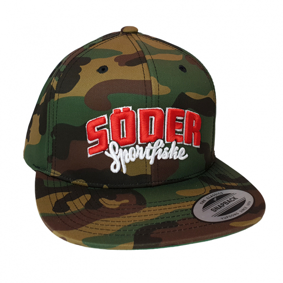 Söder Sportfiske Snapback Classic Camo - Original Logo in der Gruppe Kleidung & Schuhe / Kappen & Kopfbedeckungen / Caps / Snapback-Kappen bei Sportfiskeprylar.se (HS1000701-OL)
