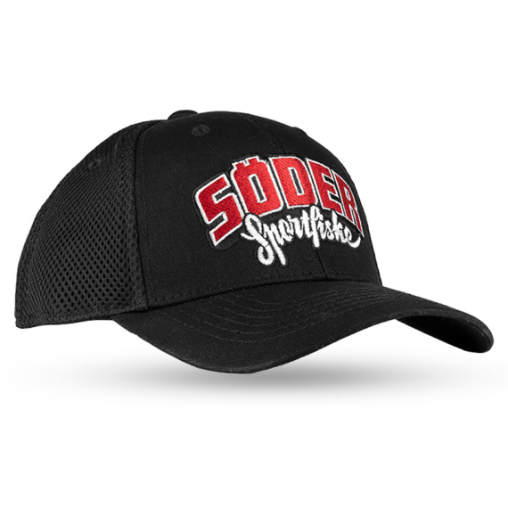 Söder Sportfiske Baseball Air Mesh Cap Black in der Gruppe Kleidung & Schuhe / Kappen & Kopfbedeckungen / Caps bei Sportfiskeprylar.se (HW2051BLSS)