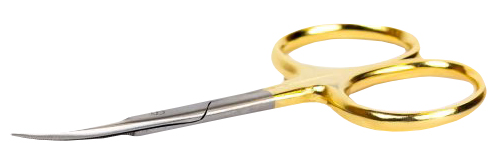 High Grade Scissor Curved 4\'\' Gold in der Gruppe Werkzeuge & Zubehör / Zangen & Scheren / Schnurscheren & Scheren bei Sportfiskeprylar.se (IB-427)