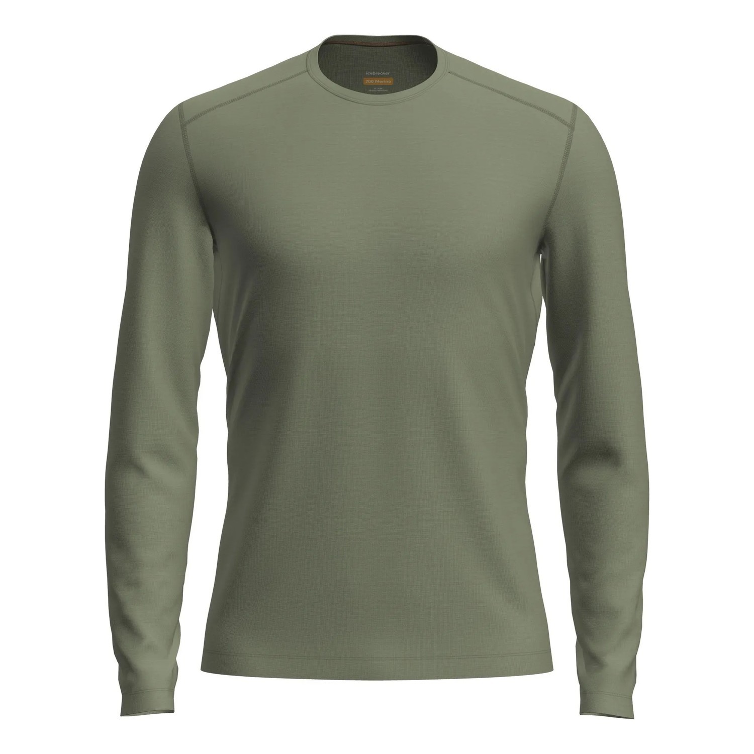 Icebreaker M\'s Merino 200 Oasis LS Crew Lichen in der Gruppe Kleidung & Schuhe / Kleidung / Baselayer & Unterwäsche / Baselayer-Oberteile bei Sportfiskeprylar.se (IB104365A741002r)