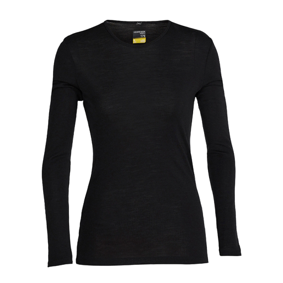 Icebreaker Womens 175 Everyday LS Crewe Black in der Gruppe Kleidung & Schuhe / Kleidung / Schichten & Unterwäsche / Baselayer-Oberteile bei Sportfiskeprylar.se (IB1044710011004r)
