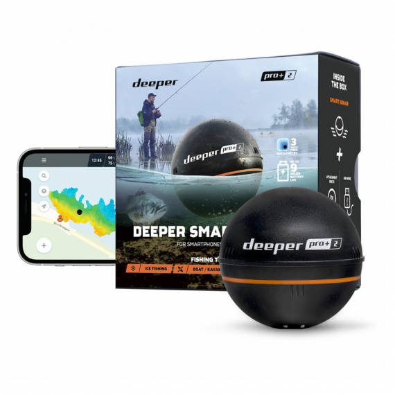 Deeper Sonar PRO+2 in der Gruppe Technik & Boot / Echolot & Kartenplotter / Tragbares Echolot bei Sportfiskeprylar.se (ITGAM1080)