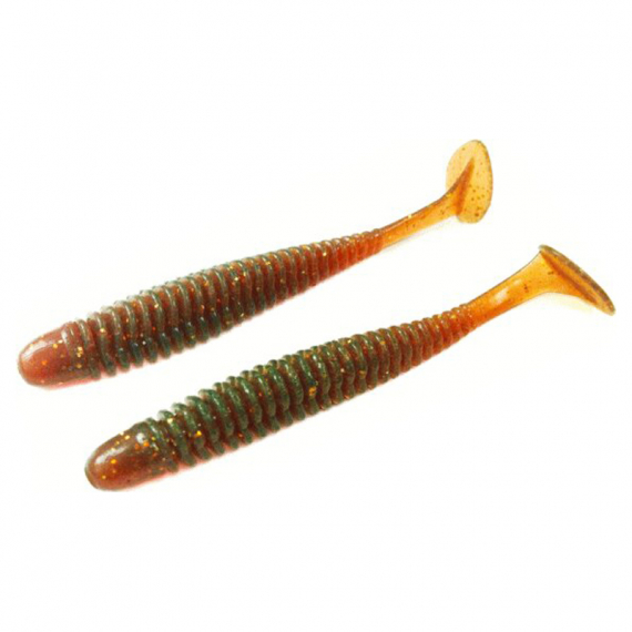 Noike Wobble Shad 3\'\' 7,6cm (9pcs) - Motoroil Gold UV in der Gruppe Köder / Gummiköder / Barsch Gummifische & Zander Gummifische bei Sportfiskeprylar.se (ITNOWS3-12)