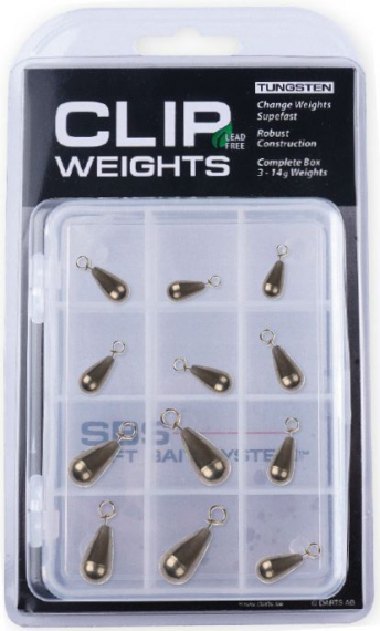 Darts Clip Weights Tungsten Box in der Gruppe Haken & Zubehör / Jigköpfe / Clip Weights bei Sportfiskeprylar.se (K0002-900)
