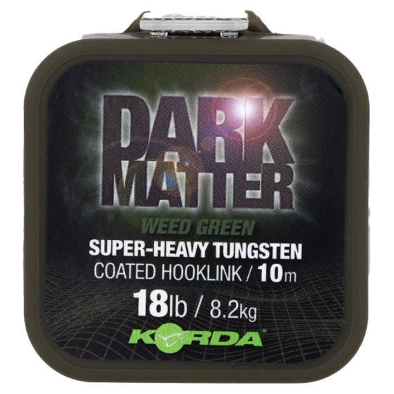 Korda Dark Matter Tungsten Coated Braid Green 10m in der Gruppe Haken & Zubehör / Vorfächer & Vorfachmaterial / Vorfachmaterial / Vorfachmaterial Braid bei Sportfiskeprylar.se (KDMCW18r)