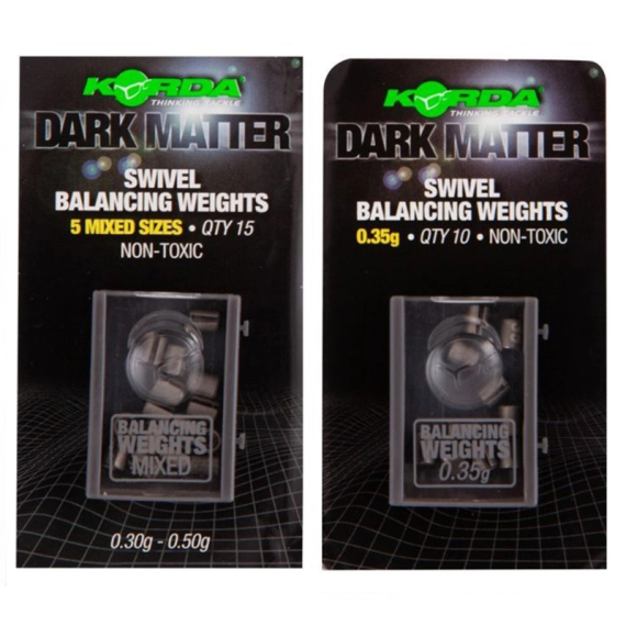 Korda Dark Matter Balancing Weights in der Gruppe Haken & Zubehör / Rig Zubehör / Andere Rig-Zubehör bei Sportfiskeprylar.se (KDMW01r)
