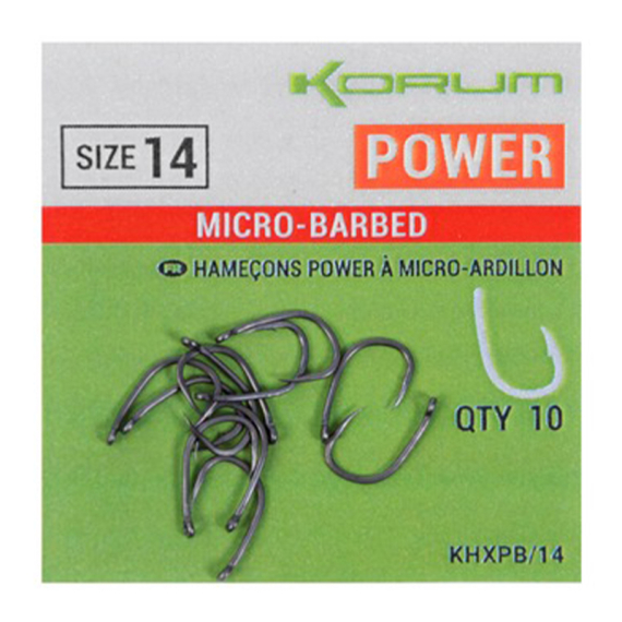 Korum Xpert Power Micro-Barbed in der Gruppe Haken & Zubehör / Haken / Zielfisch Haken bei Sportfiskeprylar.se (KHXPB-06r)