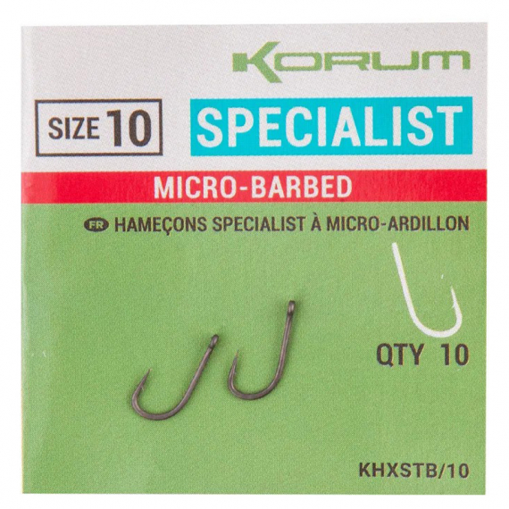 Korum XPERT Specialist Micro Barbed Hooks in der Gruppe Haken & Zubehör / Haken / Zielfisch Haken bei Sportfiskeprylar.se (KHXSTB-06r)