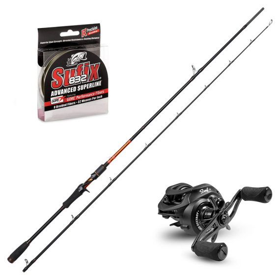 Kinetic Xarann Predator Trigger 225cm 25-75g Combo in der Gruppe Angelsets / Baitcast Sets / Baitcast Set Hecht bei Sportfiskeprylar.se (KINETICXARANNSET)
