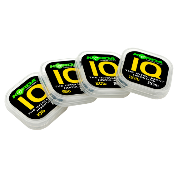 Korda IQ Fluorocarbon Hooklink in der Gruppe Haken & Zubehör / Vorfächer & Vorfachmaterial / Vorfachmaterial / Vorfachmaterial Fluorocarbon bei Sportfiskeprylar.se (KIQ15r)