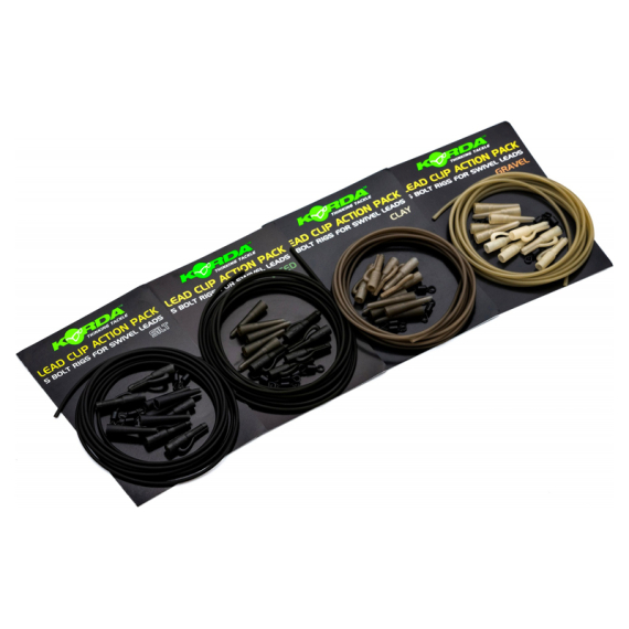 Korda Lead Clip Action Pack in der Gruppe Haken & Zubehör / Rig Zubehör / Andere Rig-Zubehör bei Sportfiskeprylar.se (KLCAPGr)
