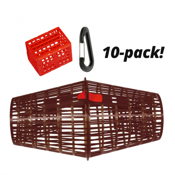 Krebsreuse Stapelbar Mit Köderbox Und Einhängerhaken (10-pack) in der Gruppe Sonstiges / Krebsreusen & Krebsangeln / Krebsreusen bei Sportfiskeprylar.se (KM12-10P)