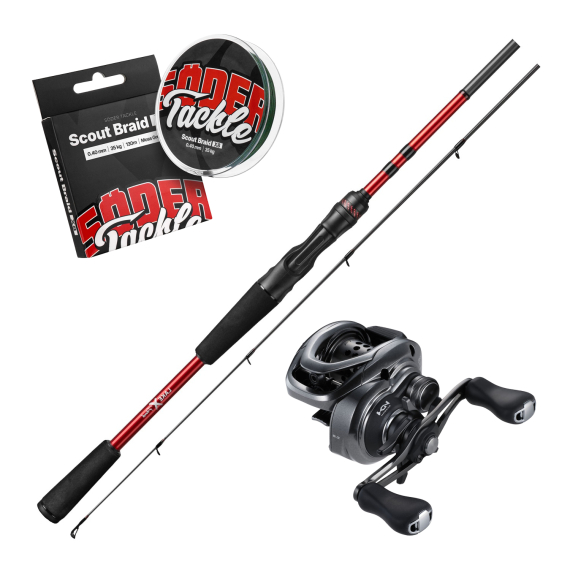 Lake X Perch 7\'2\'\' X-Fast Action ML 5-25g Casting Combo in der Gruppe Angelsets / Baitcast Sets / Baitcast Sets Barsch bei Sportfiskeprylar.se (LAKEXPERCHSLXCOMBO)