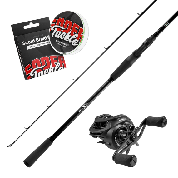 Lake X Pike Casting Casting Combo 8\' 15-60g in der Gruppe Angelsets / Baitcast Sets / Baitcast Set Hecht bei Sportfiskeprylar.se (LAKEXPIKE60SCOUTBC)