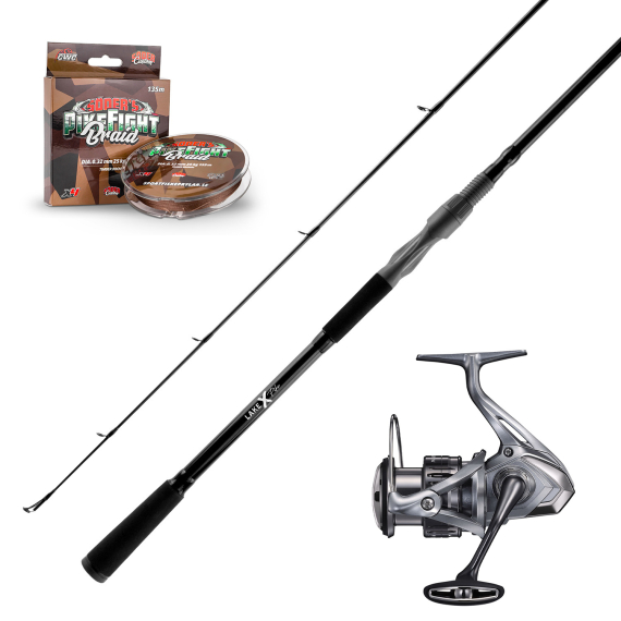 Lake X Pike Spinning 8\'3\'\' Fast Action H 40-100g Nasci Combo in der Gruppe Angelsets / Spinning Sets / Hecht Spinning Combo bei Sportfiskeprylar.se (LAKEXPIKENASCISET)