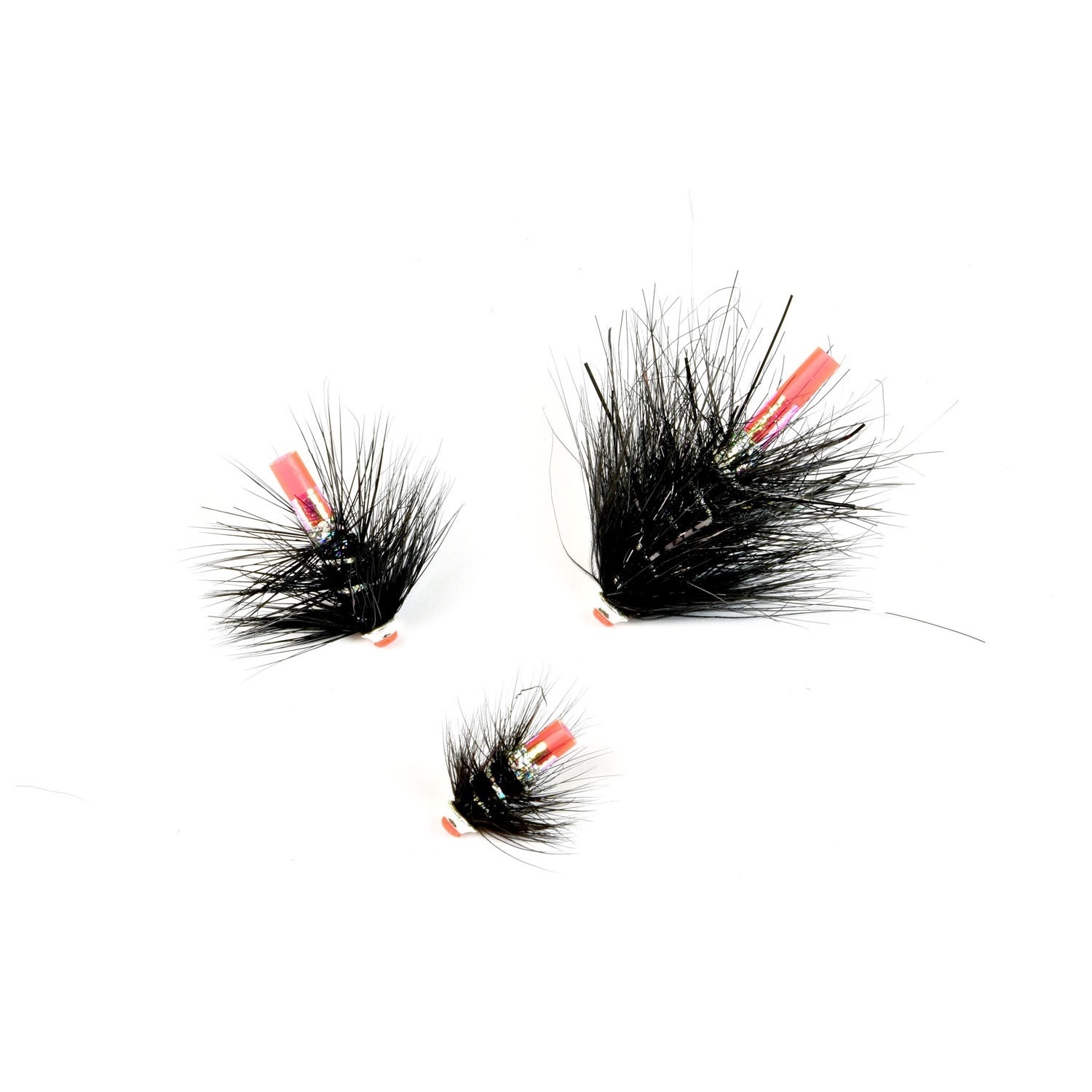 Frödin Bodie Series Black & Silver 3-Pack 1,2 & 3 cm in der Gruppe Köder / Fliegen / Lachsfliegen bei Sportfiskeprylar.se (LBBS-01)