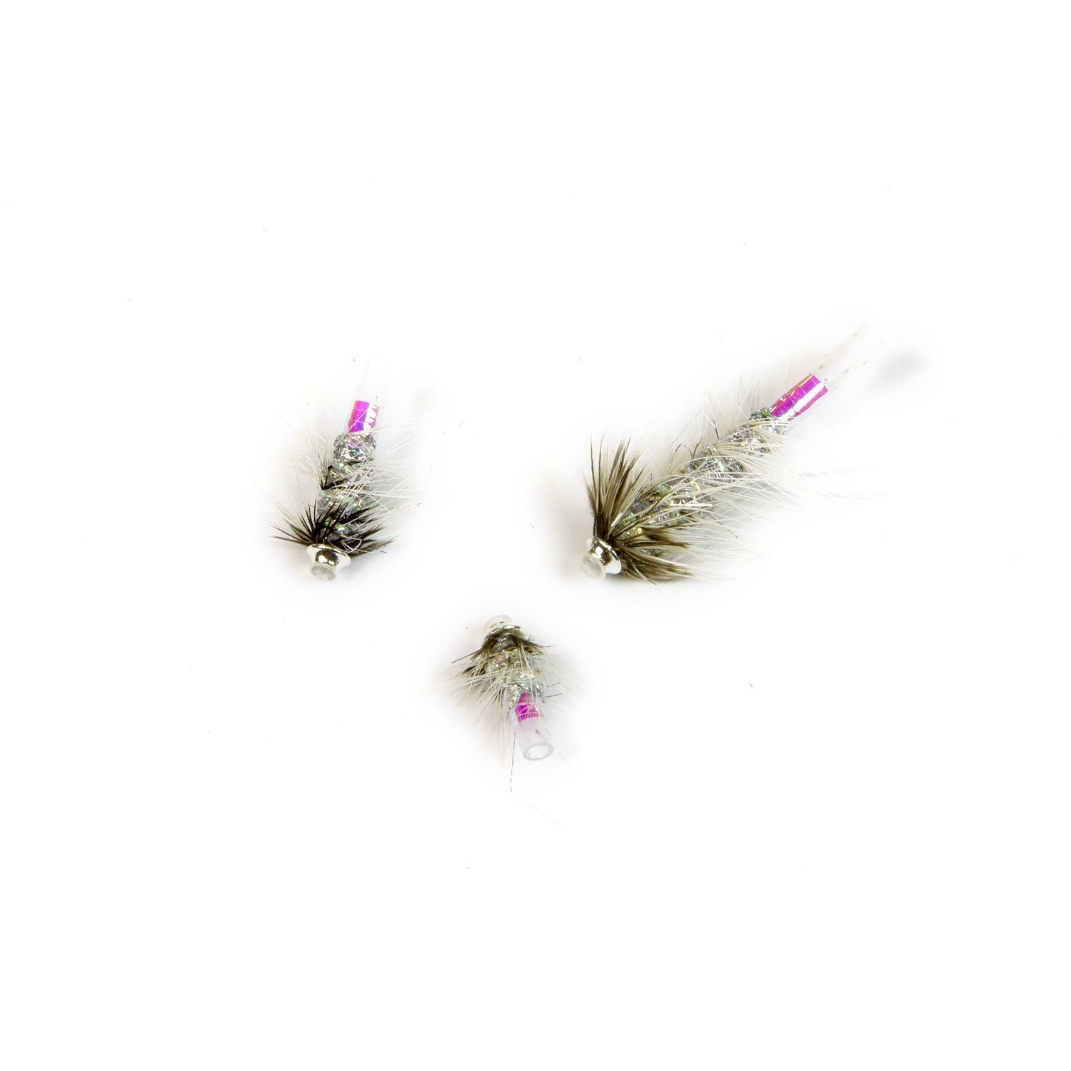 Frödin Bodie Series Silver & Silver 3-Pack 1,2 & 3 cm in der Gruppe Köder / Fliegen / Lachsfliegen bei Sportfiskeprylar.se (LBSS-01)