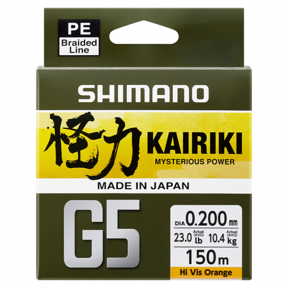 Shimano Line Kairiki G5 150m in der Gruppe Schnüre / Geflochtene Schnüre bei Sportfiskeprylar.se (LDM51UE130150Hr)