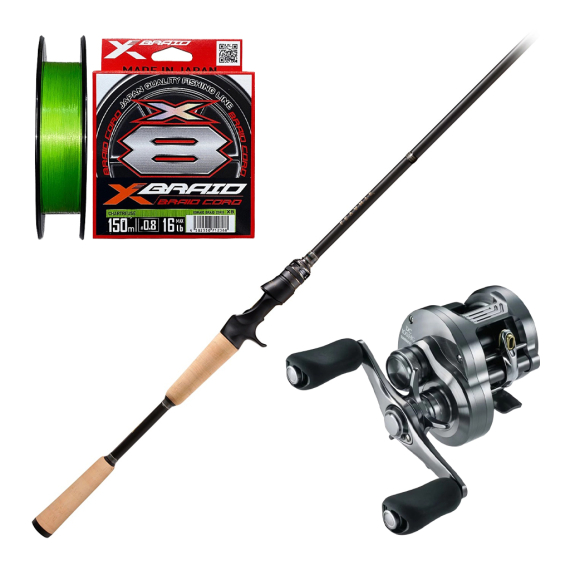 Megabass Levante Magdraft Special & Calcutta DC in der Gruppe Angelsets / Baitcast Sets / Baitcast Set Hecht bei Sportfiskeprylar.se (LEVANTECALCUTTADC26SET)