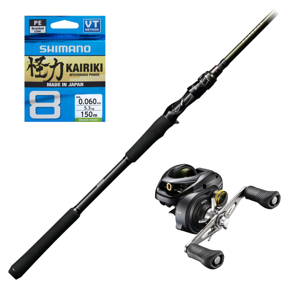 Megabass Levante JP F10-711LV 21-170g Curado Combo in der Gruppe Angelsets / Baitcast Sets / Baitcast Set Hecht bei Sportfiskeprylar.se (LEVANTEF10CURADOCOMBO)