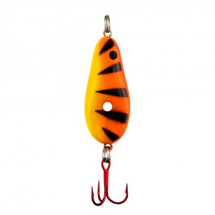 Lindy Glow Spoon 7g - Orange Tiger in der Gruppe Köder / Eisfischen Köder / Vertical Ice Jigs bei Sportfiskeprylar.se (LGS4-12)