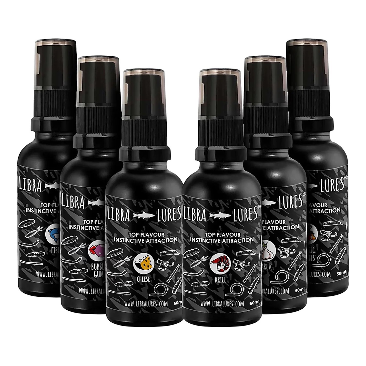 Libra Lures Aroma Spray 50ml in der Gruppe Werkzeuge & Zubehör / Lockstoff & Spray bei Sportfiskeprylar.se (LL-AROMA50-CHr)