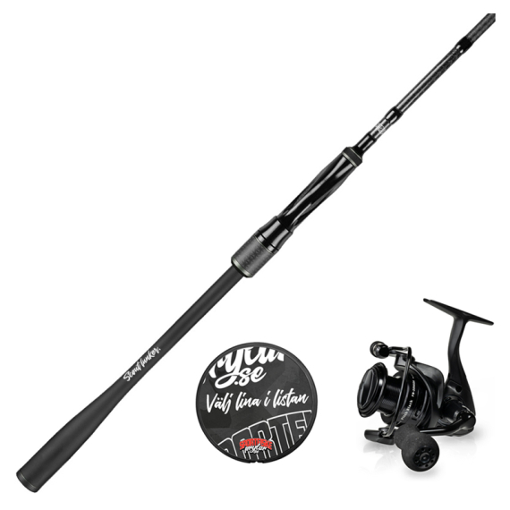 Scout Lunker Pitch Black Set in der Gruppe Angelsets / Spinning Sets / Barsch Spinning Combo bei Sportfiskeprylar.se (LUNKERPB2500)