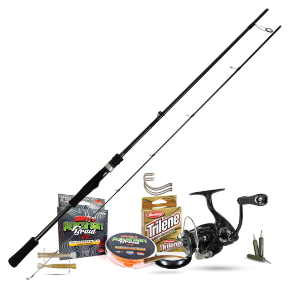 Lunker Stick Dropshot Set in der Gruppe Angelmethoden / Raubfischangeln / Angelsets / Spinning Sets bei Sportfiskeprylar.se (LUNKERSTICKNINJASET)