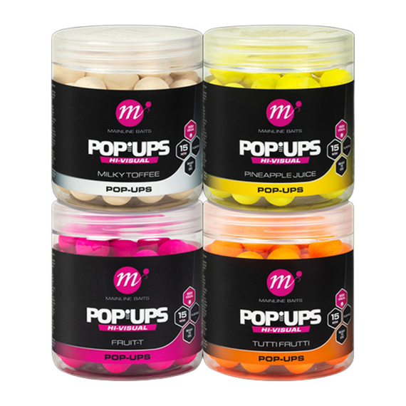 Mainline High Visual Popups in der Gruppe Köder / Boilies, Baits & Groundbait / Popups & Wafters bei Sportfiskeprylar.se (M13001r)
