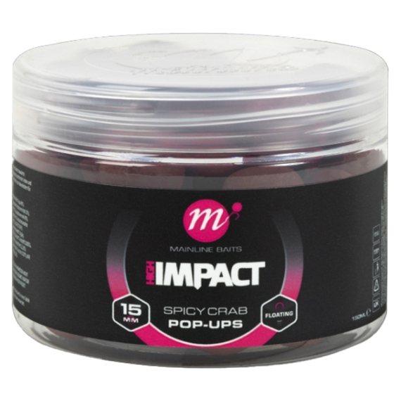 Mainline High Impact Pop-up Spicy Crab, 16mm in der Gruppe Köder / Boilies, Baits & Groundbait / Popups & Wafters bei Sportfiskeprylar.se (M23021)