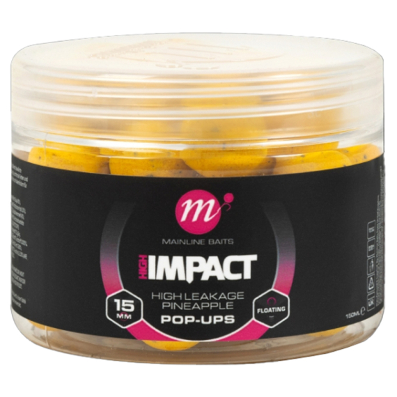 Mainline High Impact Pop-up H/L Pineapple- 15mm in der Gruppe Köder / Boilies, Baits & Groundbait / Popups & Wafters bei Sportfiskeprylar.se (M23069)
