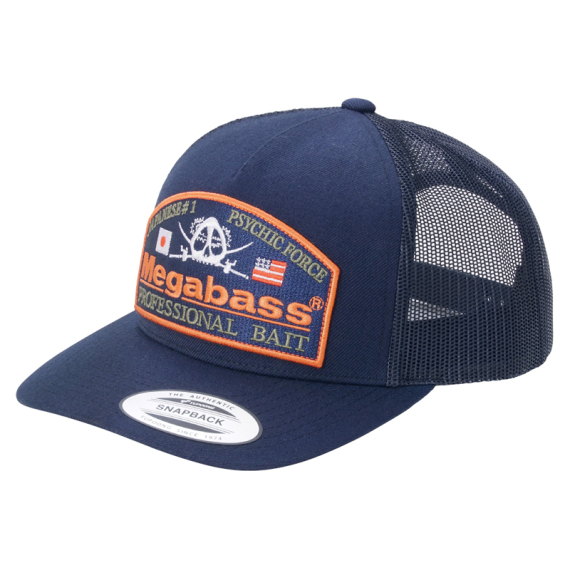 Megabass Cap Psychic Trucker Navy/Navy in der Gruppe Kleidung & Schuhe / Kappen & Kopfbedeckungen / Caps / Trucker-Kappen bei Sportfiskeprylar.se (MB-00000046712)