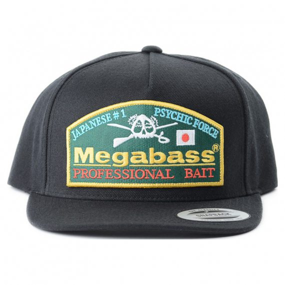 Megabass Trucker Hat Throwback Snapback Black in der Gruppe Kleidung & Schuhe / Kappen & Kopfbedeckungen / Caps / Snapback-Kappen bei Sportfiskeprylar.se (MB-C-4513473451126)