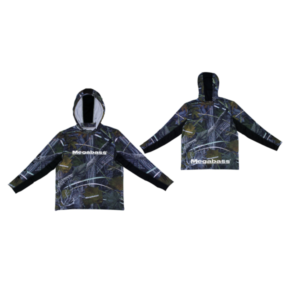 Megabass Game Hoodie Real Camo in der Gruppe Kleidung & Schuhe / Kleidung / Pullover / Hoodies bei Sportfiskeprylar.se (MB497353r)