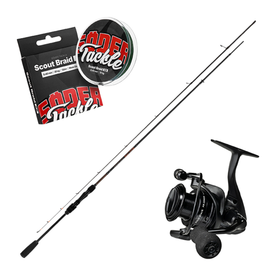 Mikado Bixlite Jigger Spin 213cm 7\' 5-20g Pitch Black Combo in der Gruppe Angelsets / Spinning Sets / Barsch Spinning Combo bei Sportfiskeprylar.se (MIKADOJIGGERSPINCOMBO)
