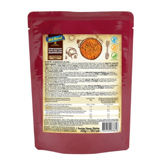 Blå Band Stroganoff with Rice and Mushrooms in der Gruppe Outdoor / Camping Essen / Konserven Essen bei Sportfiskeprylar.se (MKB110)