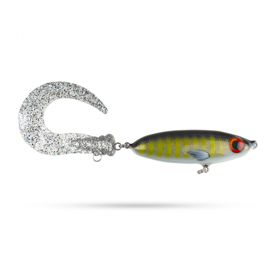 Mälaren Lures Spooke Tail 85g Slow Sink - Green Shiner in der Gruppe Köder / Tail Köder & Hybrid Köder bei Sportfiskeprylar.se (MLSPOOKE85-12)