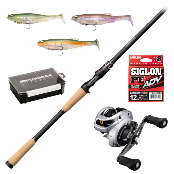 Megabass Destroyer P5 Monstrous Magdraft Special in der Gruppe Angelsets / Baitcast Sets / Baitcast Set Hecht bei Sportfiskeprylar.se (MONSTOUROUSMAGDRAFTCOMBO)