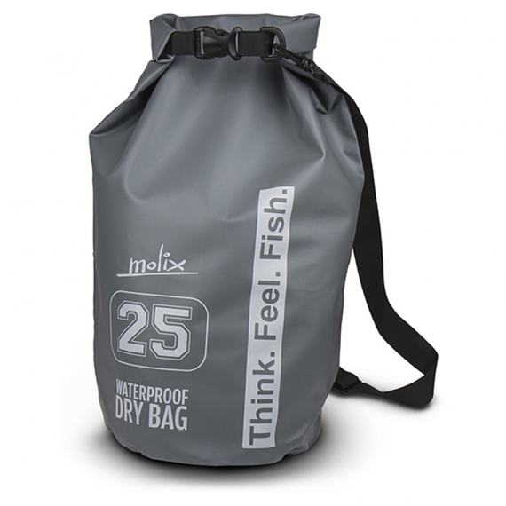 Molix Waterproof Dry Bag 25 LT Grey in der Gruppe Verwahrung / Wasserdichte Taschen bei Sportfiskeprylar.se (MWDB-25L)