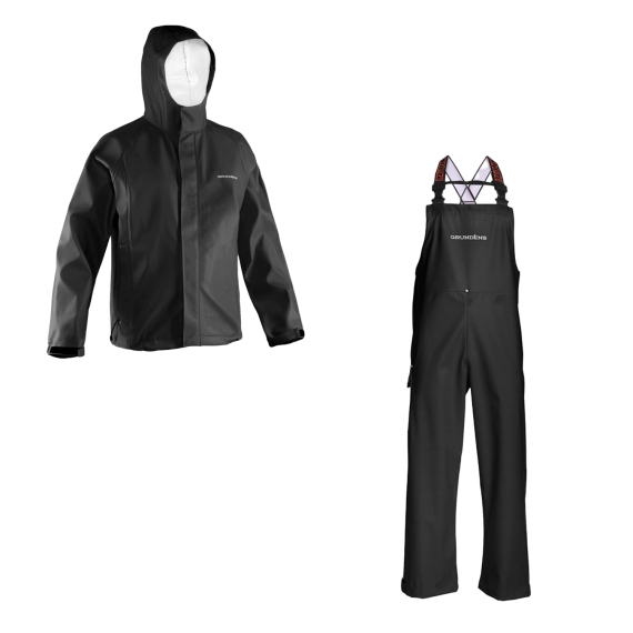 Grundéns Neptune Jacket & Bibs Black in der Gruppe Kleidung & Schuhe / Kleidung / Kleidung Sets & Komplettanzüge bei Sportfiskeprylar.se (NEPTUNEBUNDLEORANGE)